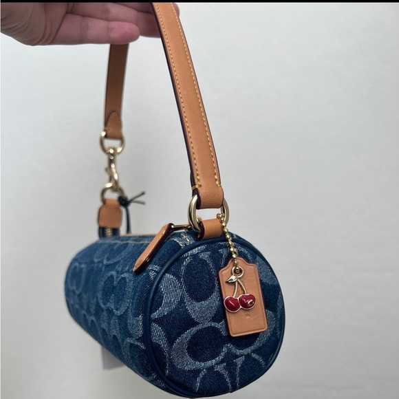 NWT Coach Nolita Barrel Bag In Signature Denim - Picture 3 of 10